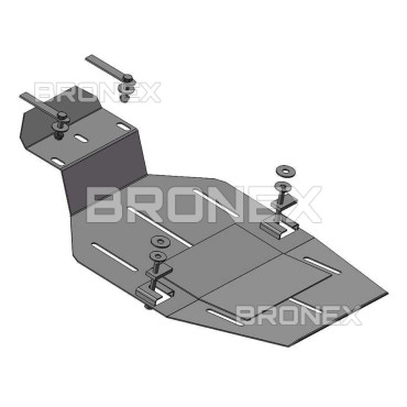 Захист двигуна Захист заднього моста Ford Kuga Bronex Premium фото, Артикул: 102.0463.00