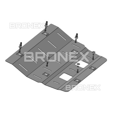 Захист двигуна Захист двигуна Tesla Model S Bronex Premium - фото 1